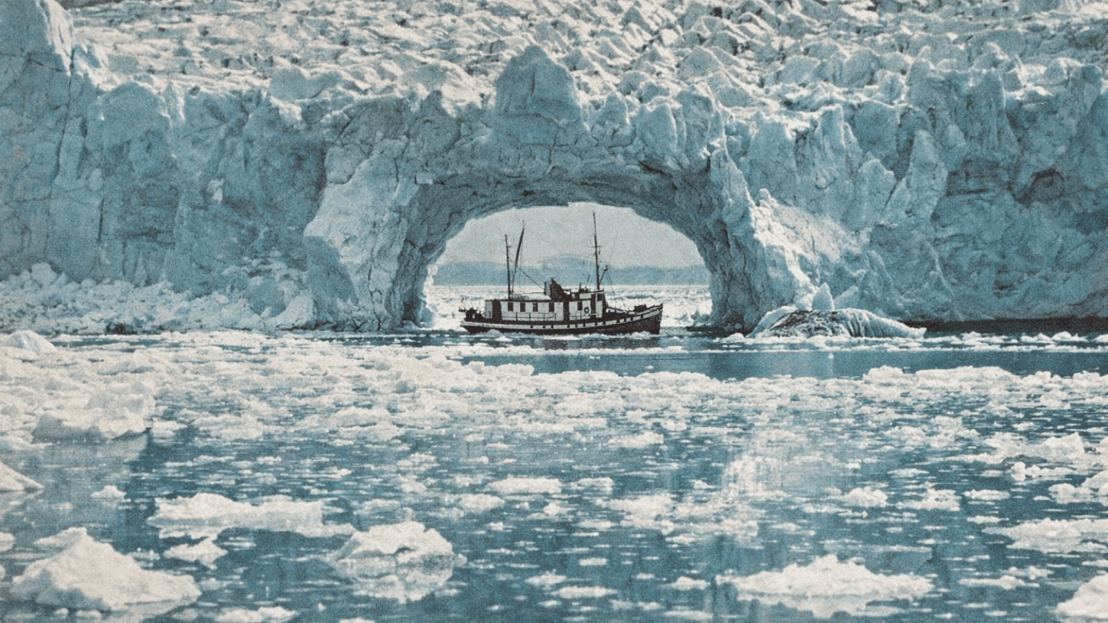 Naval vessel on open water